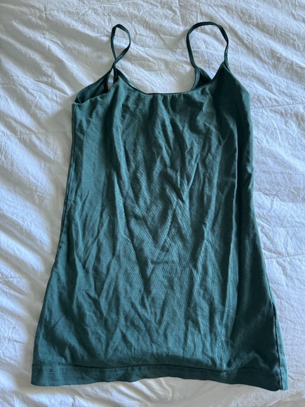BP. Sage Green Satin-Trim Cami, Size Medium